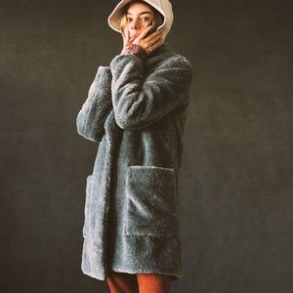 Anthropologie Maeve Lisanne Faux Fur Jacket SP NWT